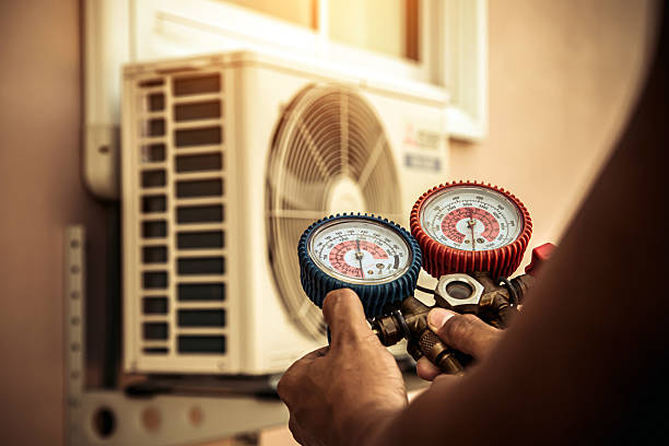 Professional Hvac technician working in Franklin, NC